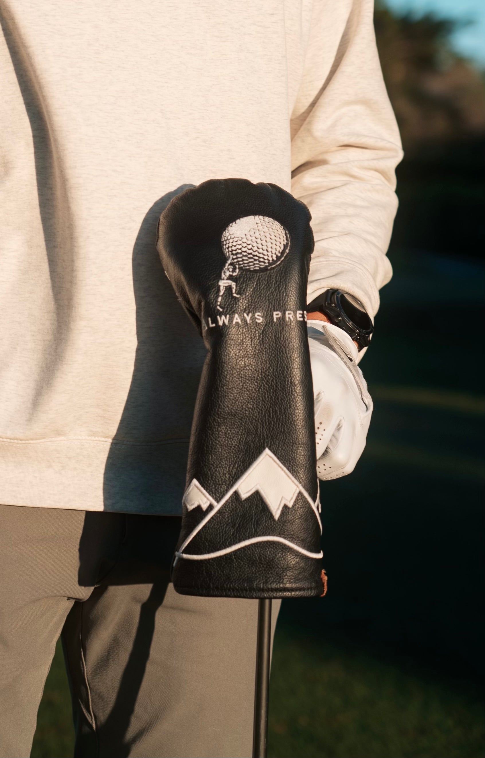 “Always Press" Custom Leather Headcovers by Scarola Made
